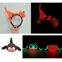 3 Strand Luminous Hand Knitted Yarn Glow In The Dark Yarn 50g 50m