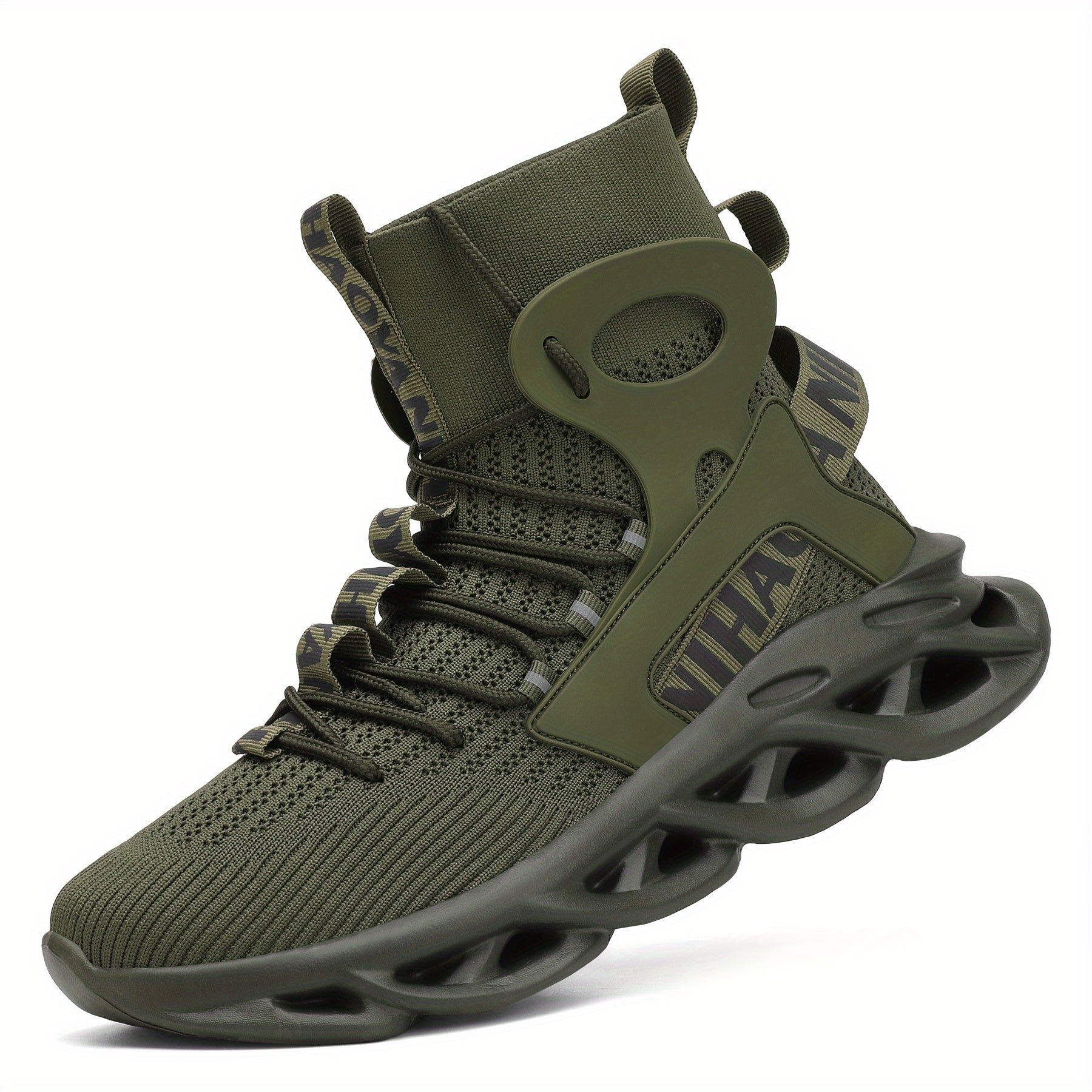 Men's High Top Blade Sneakers for Jogging Tennis Gym