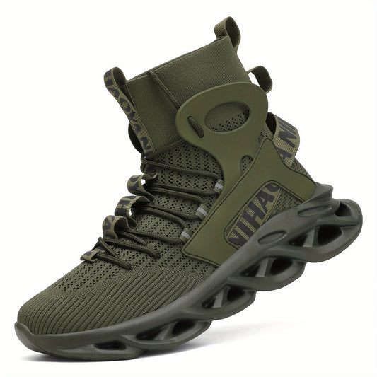 Men's High Top Blade Sneakers for Jogging Tennis Gym