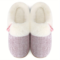 Women's Memory Foam Slippers Plush Lined Warm Indoor Shoes