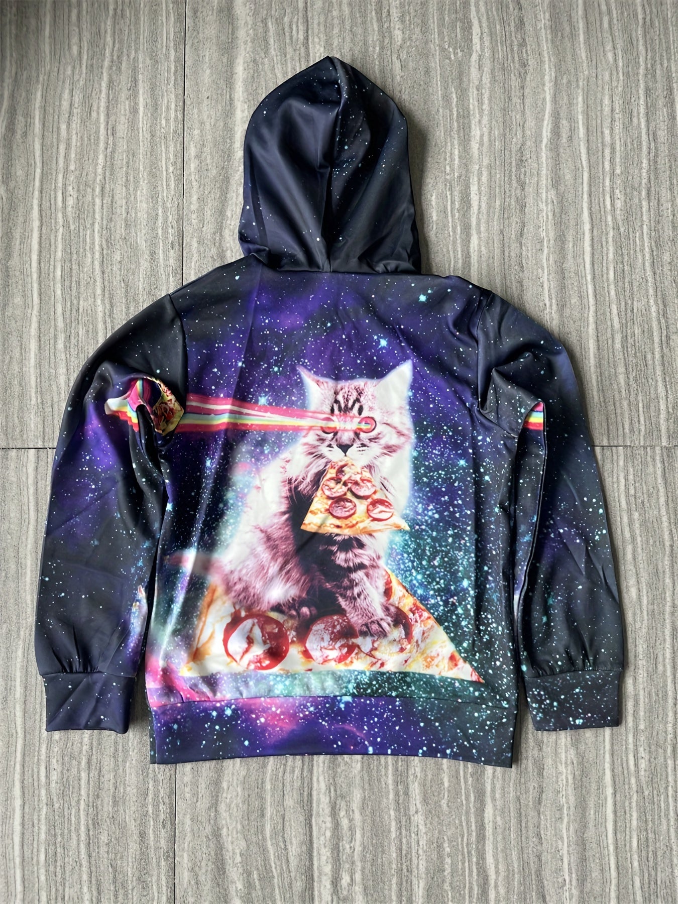 Girl's Pizza Cat 3D Print Hoodie Kids Spring Fall Coat
