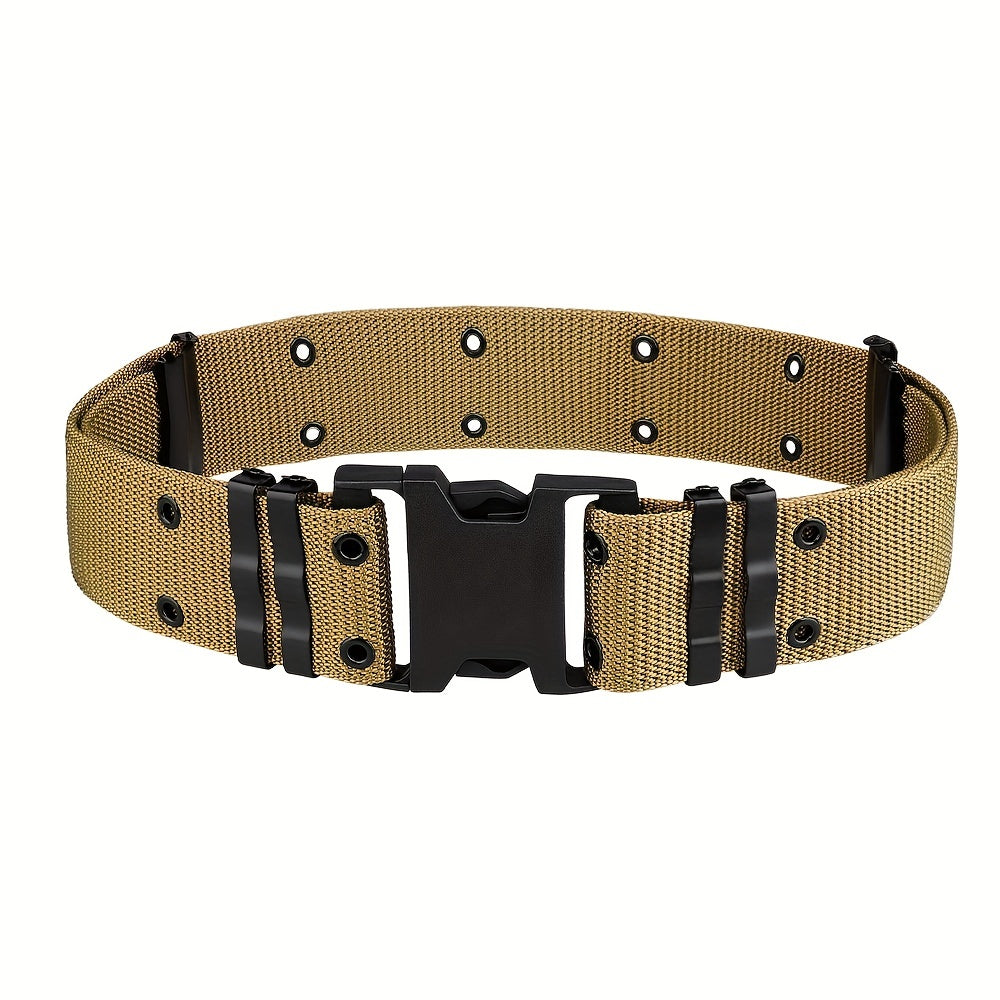 Durable Tactical Belt with Quick Release Buckle for Outdoor Activities