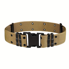 Durable Tactical Belt with Quick Release Buckle for Outdoor Activities