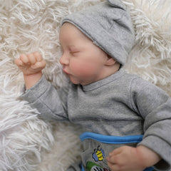 Levi Lovely Boy 48 Reborn Doll Realistic Skin Veins Hair Clothes Accessories