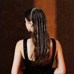 Rhinestone Head Piece Tassel Hair Band Head Hoop Hair Accessories