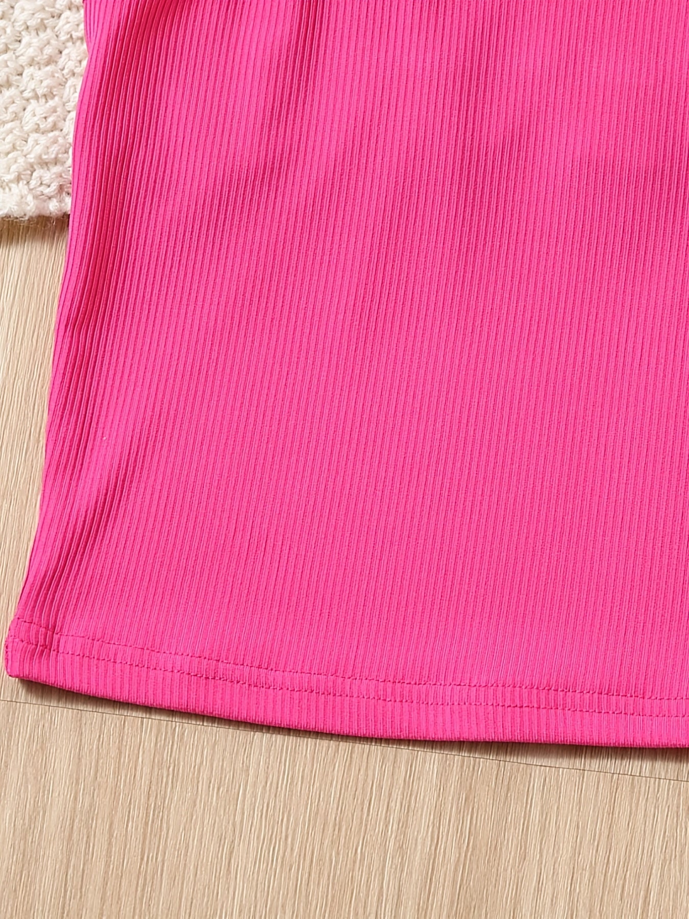 2pcs Girls Skinny Ribbed Cami Vest Top & Casual Trousers Summer Kids Clothes