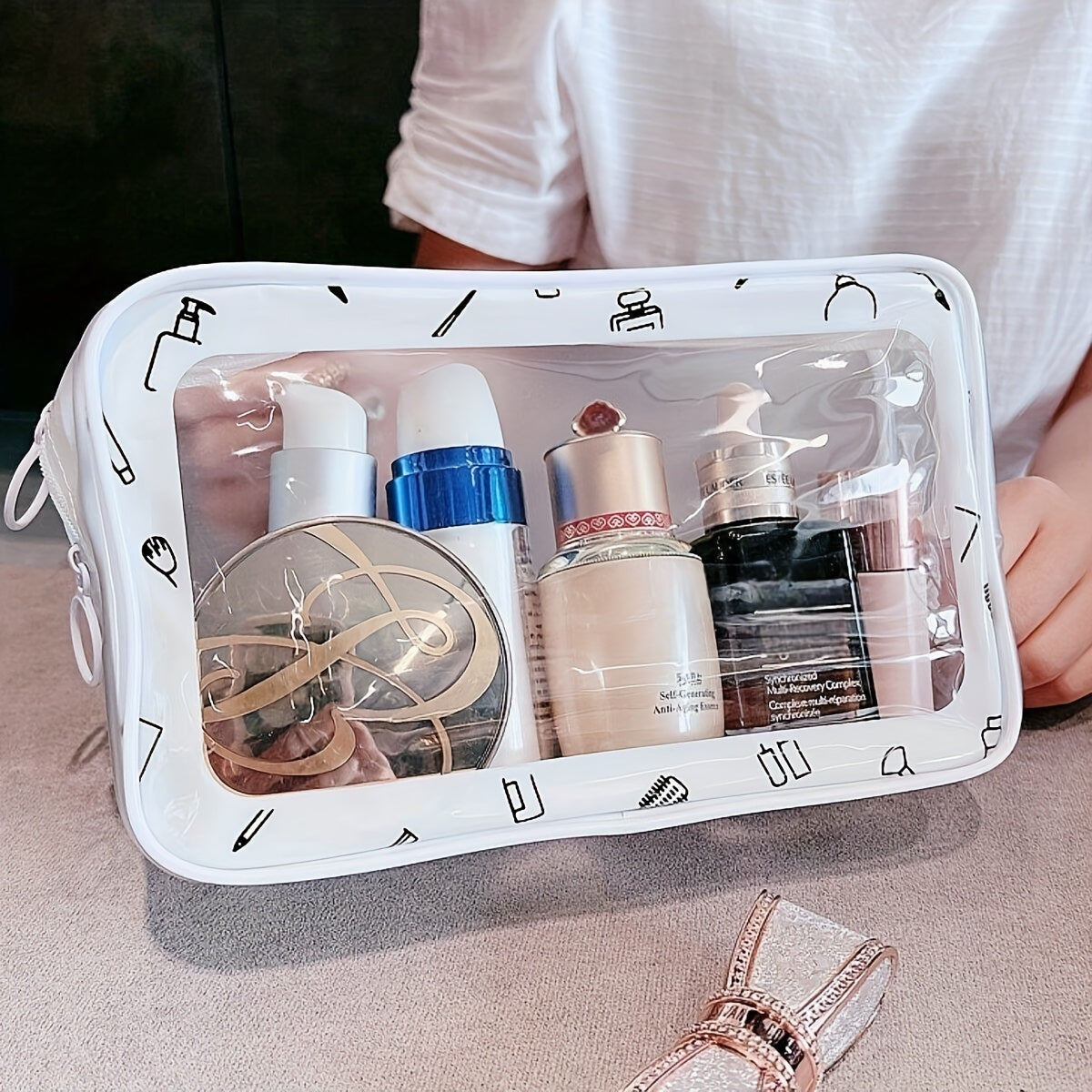 Clear Cosmetic Bag Waterproof Toiletry Wash Bag