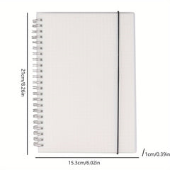 A5 Coil Notebook Blank Grid Journal Pack