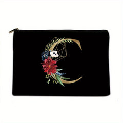 Letter Pattern Zipper Coin Purse Lightweight Clutch Purse
