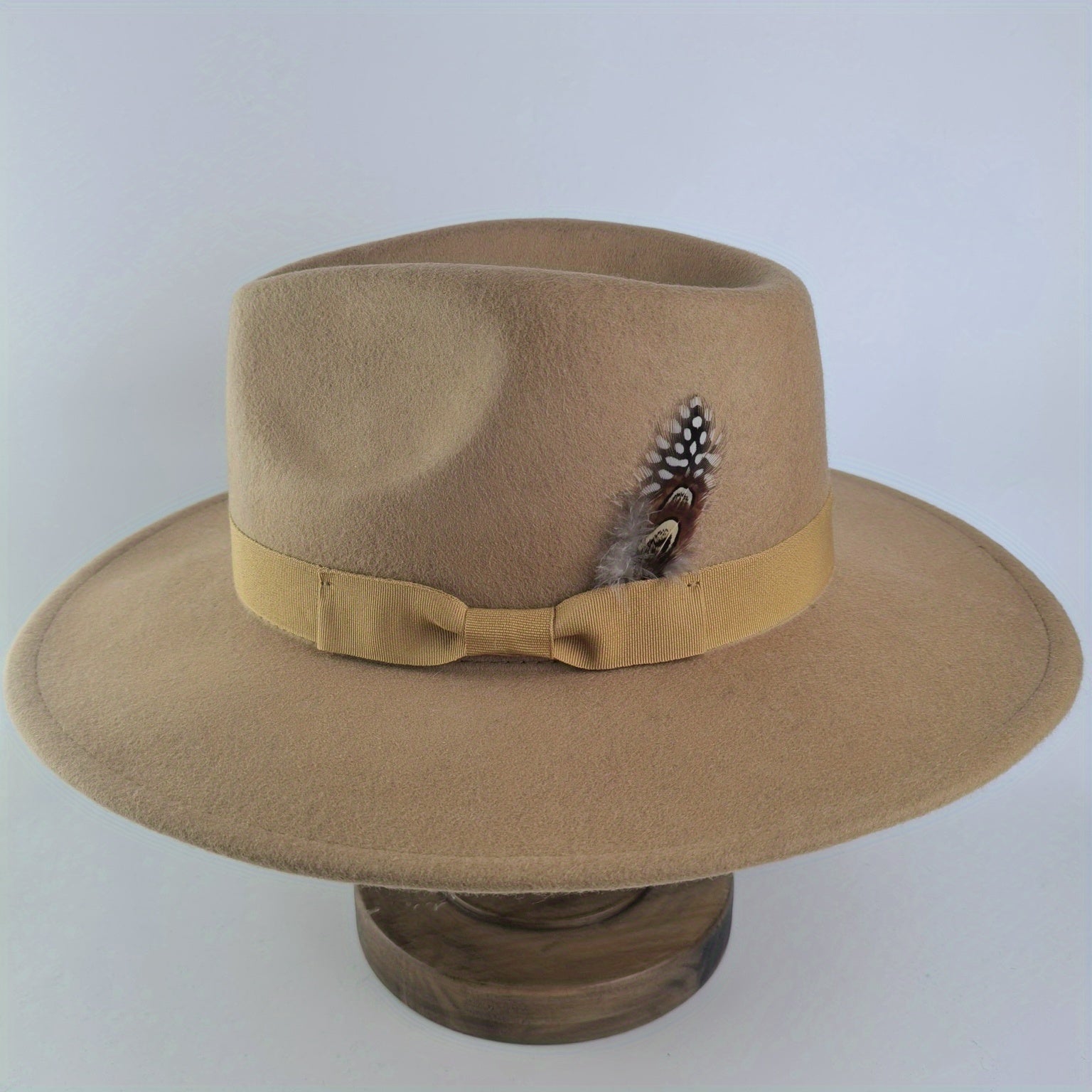 Feather Army Green Hat Western Cowboy Hat Sun Hat Men's And Women's Hats