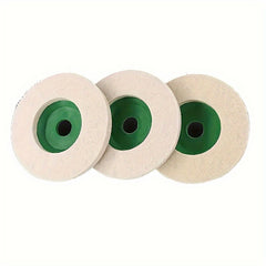 5pcs Green Wool Felt Disc Wheel Pad Buffing Wheel Pad for Angle Grinder