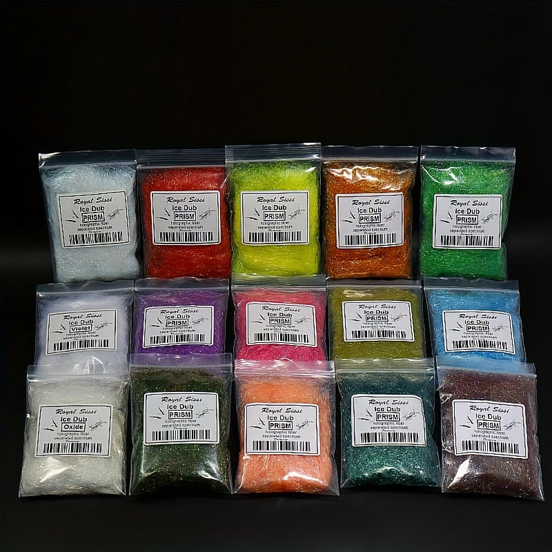 Royal Sissi 1 Bag Soft Flash Fiber Ice Dub Nymph Bodies Fly Tying Materials
