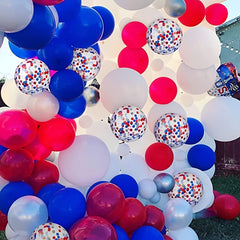 160pcs Red And Blue Balloon Garland Arch Set