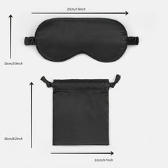 Blackout Eye Mask w/ Drawstring Bag for Outdoor Sports