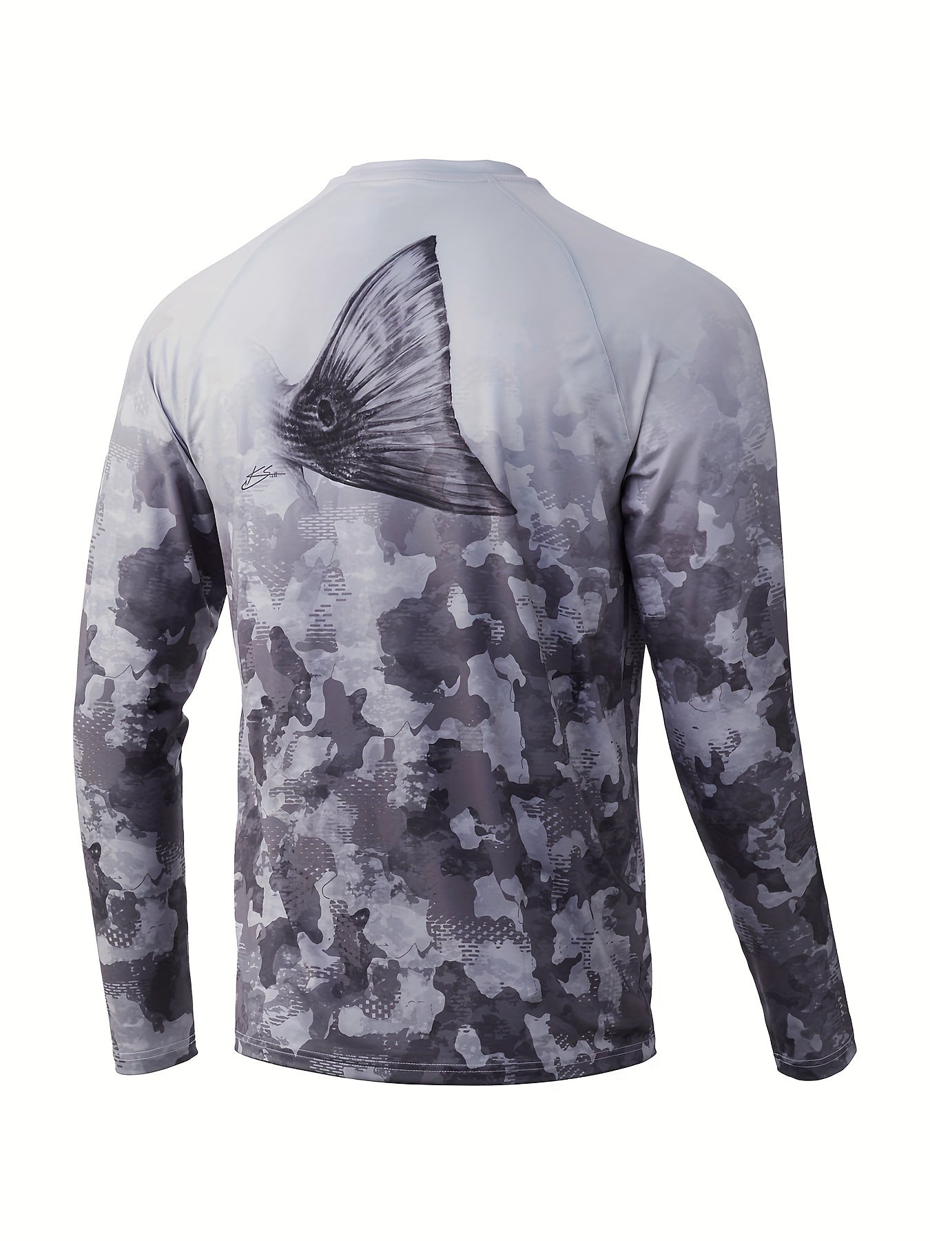 Men's Sun Protection Quick Dry Long Sleeve Tops for Outdoor Fishing
