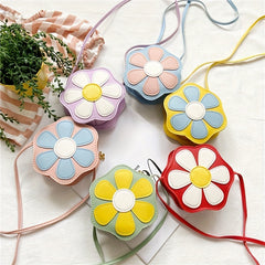 Kids Flower Crossbody Bag Mini Coin Purse for Girls