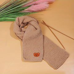 DIY Braided Scarf Kit with Bear Sticker