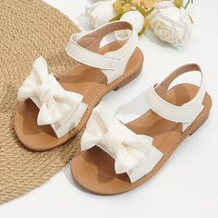 Girls Bowknot Open Toe Sandals Lightweight Anti Slip Sandals