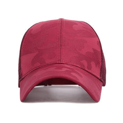 Camouflage Mesh Ponytail Baseball Cap Women Sun Hat