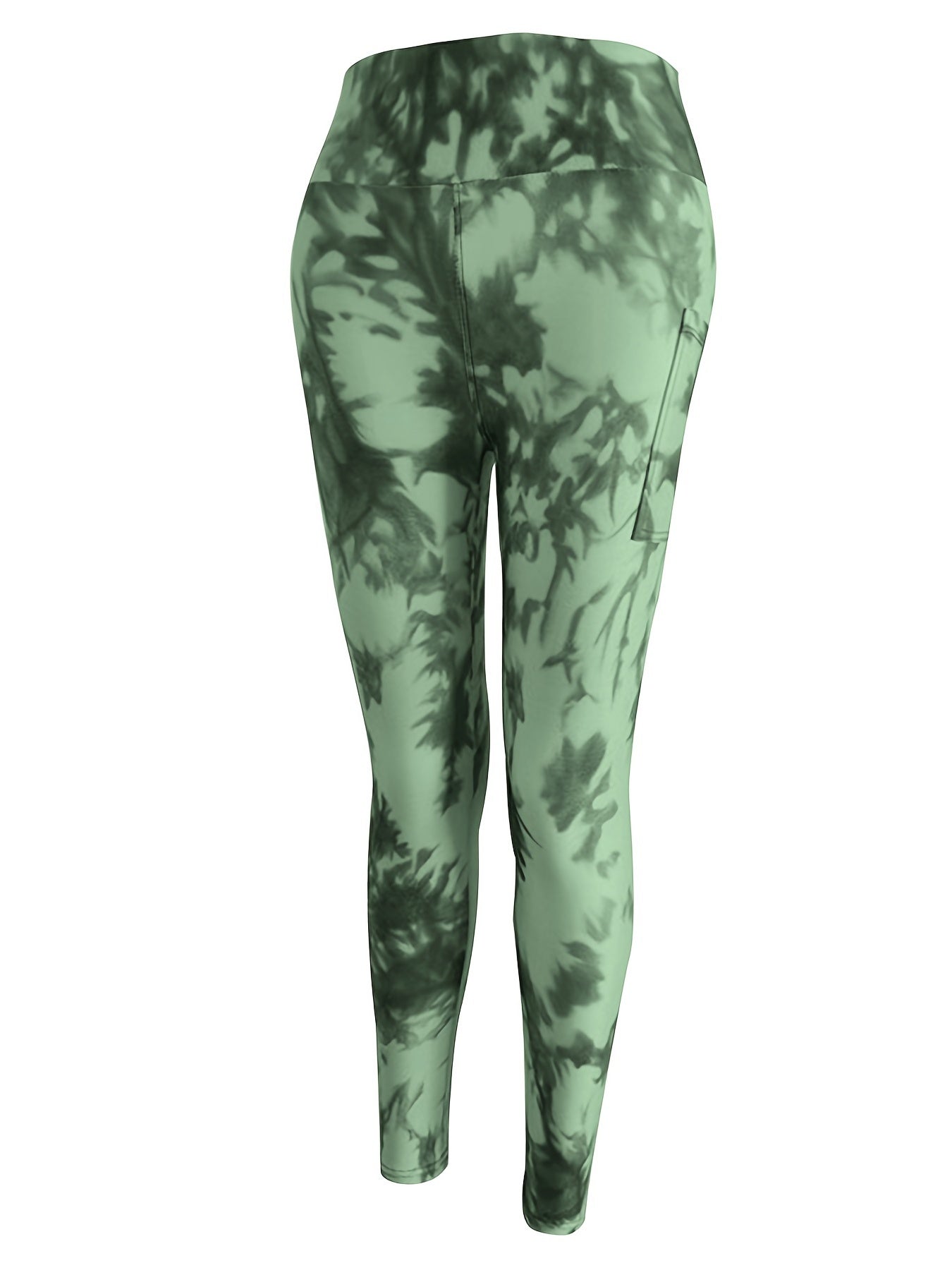 Tie Dye Printed Yoga Leggings Tummy Control Workout Tight Pants