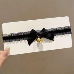 Halloween Cat Ears Cosplay Costume Bow Tie Headband