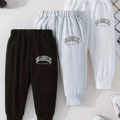 Baby Boy's Letter Print Trousers Comfy Casual Pants