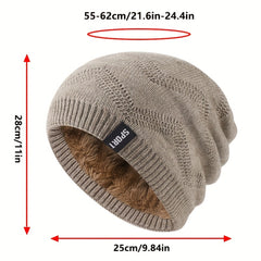 Warm Velvet Beanie Hat for Winter Outdoor Activities