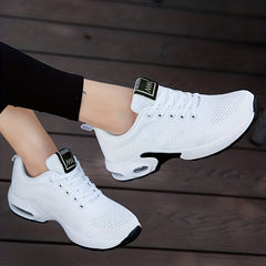 Women's Breathable Air Cushion Lace Up Sneakers