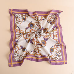 Anchor Chain Print Bandana Shawl Square Scarf Head Wrap