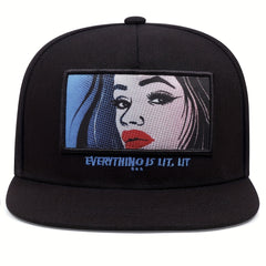 Unisex Sunshade Adjustable Baseball Cap with Patch