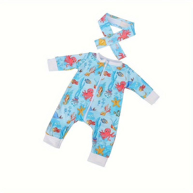 Onesie Headband Doll Clothes for 43-45cm Dolls