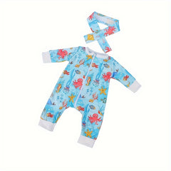Onesie Headband Doll Clothes for 43-45cm Dolls