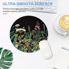 Floral Print Mouse Pad Non Slip Rubber Base