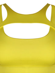 Women's Cut Out Racer Back Sports Bra