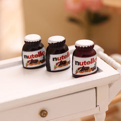3pcs 1 12 Dollhouse Chocolate Sauce Food Model Kitchen Living Scene Decor Toy