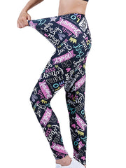 Women's Graffiti Print Leggings