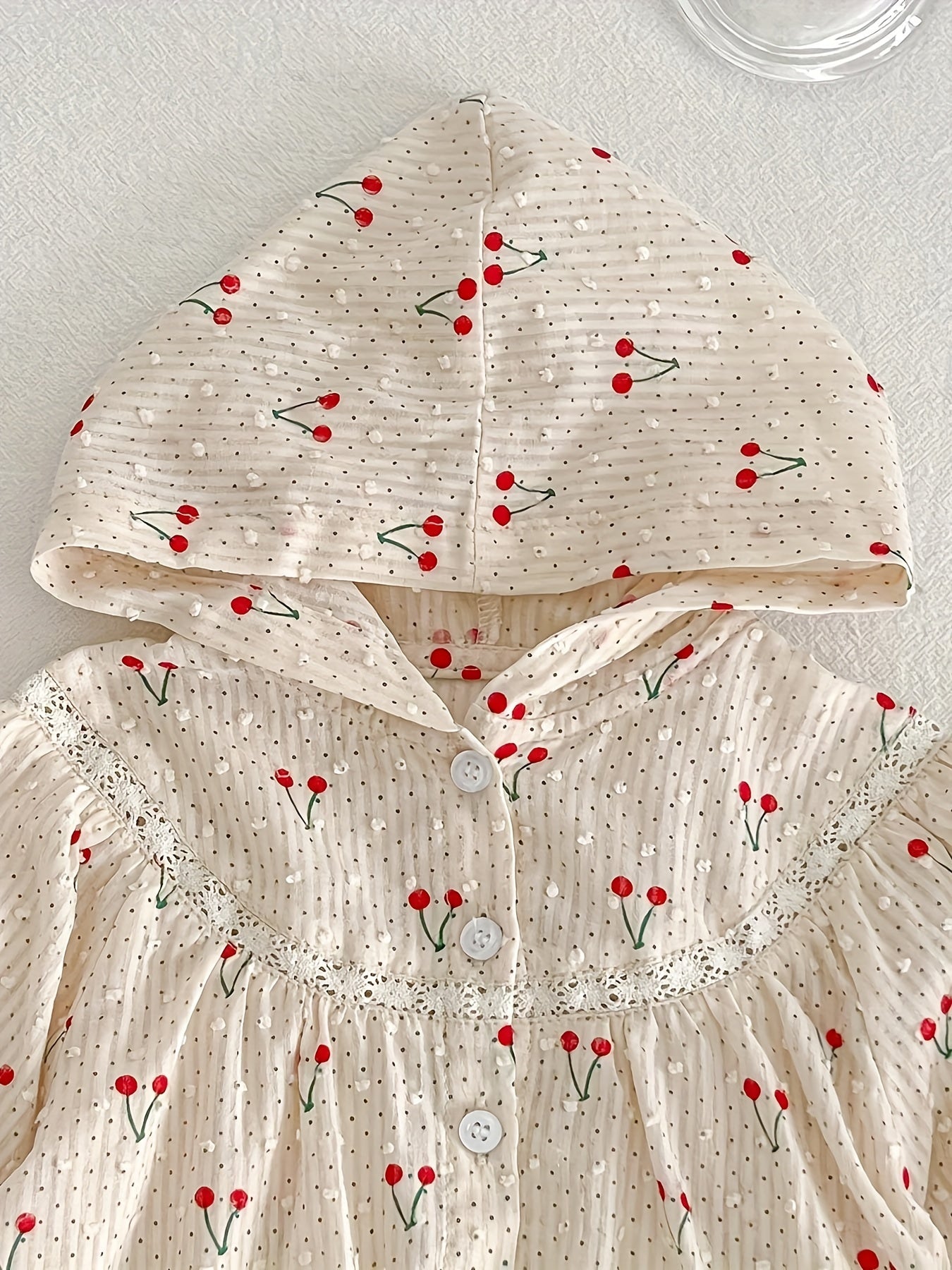 Summer Baby Girl Hooded Cardigan Top Thin Comfy Casual Sunsuit