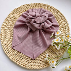 Soft Baby Headband with Big Flower - Newborn Hat