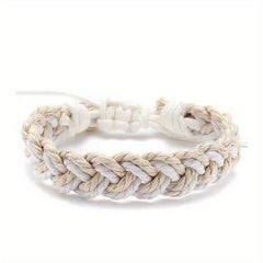 Men's Wax Rope Woven Bracelet