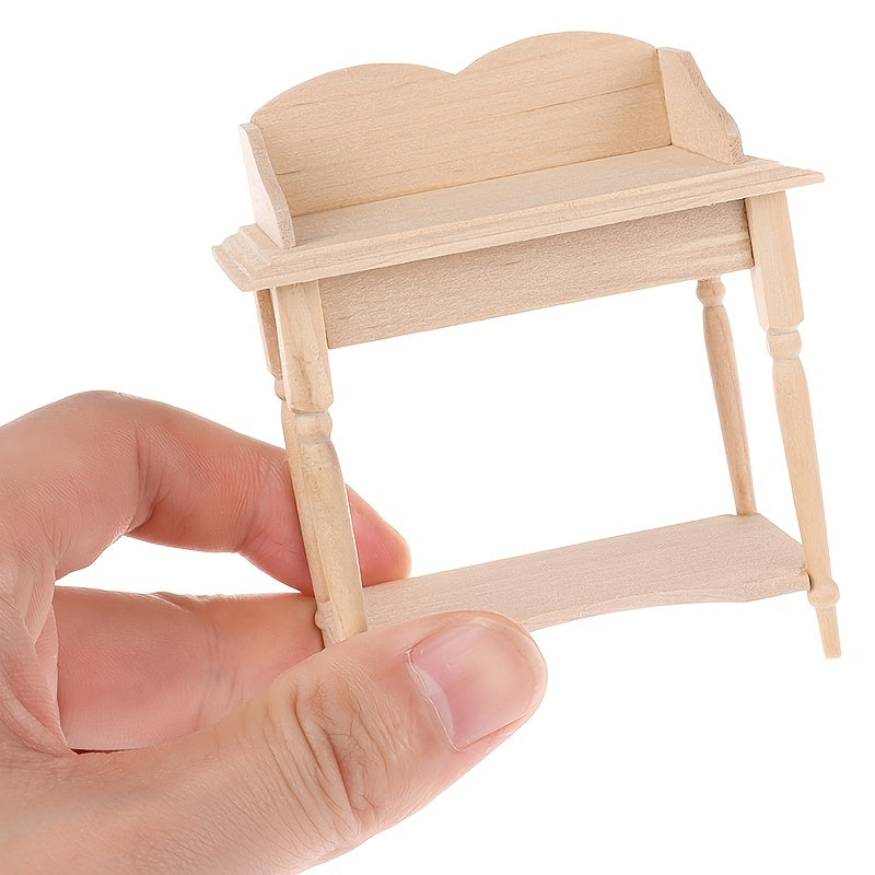 Baby House Mini Furniture Wooden Storage Table