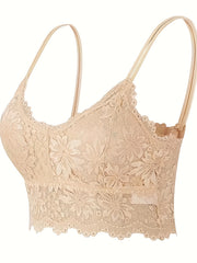 Lace Wireless Bra Double Straps Intimates Bra