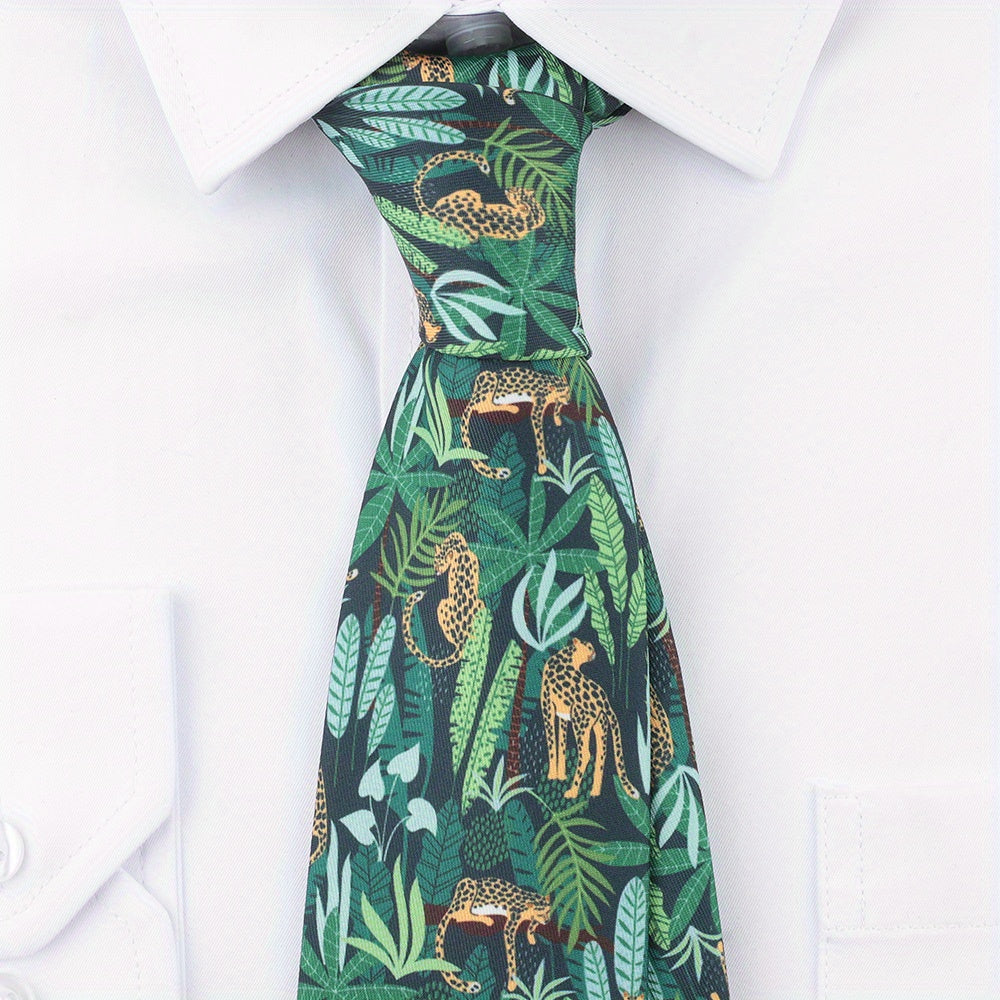 Multicolor Modern Novelty Print Tie For Men