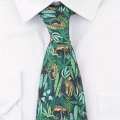 Multicolor Modern Novelty Print Tie For Men