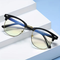 Vintage Anti Light Glasses Transparent Lenses