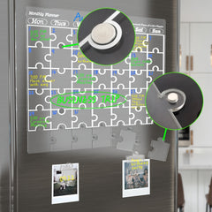 Transparent Magnetic Monthly Calendar Planner Board For Refrigerator