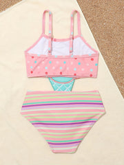 2pcs Toddler Girls Bikini Tankini Swimsuit Set for Beach Fun