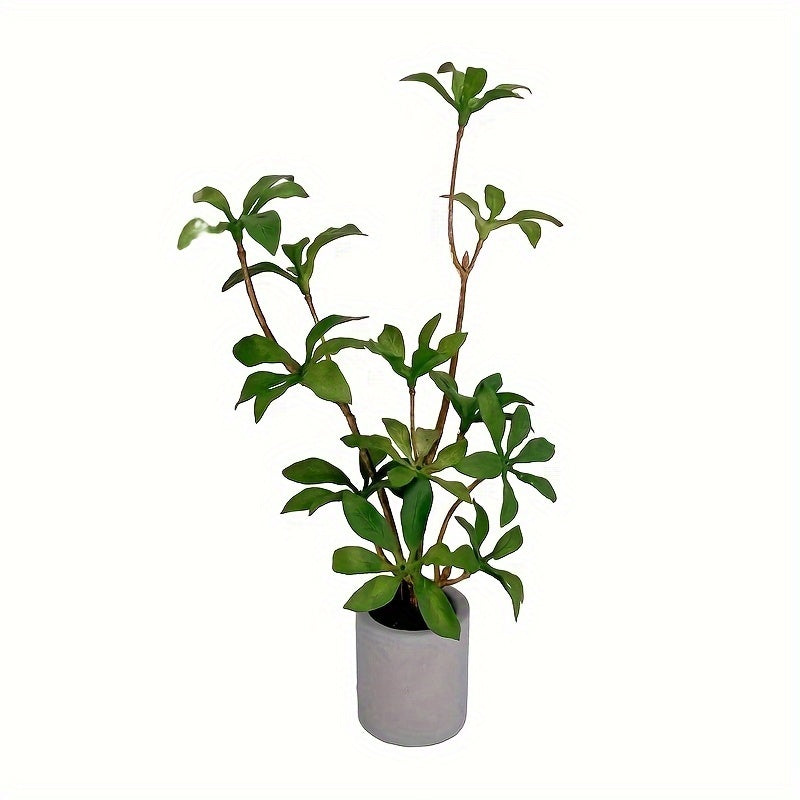 Dollhouse Potted Plant Green Leafed Bonsai Home Decor Toy