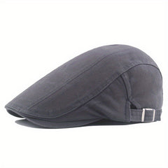 Men's Classic Cotton Newsboy Hat Vintage Cabbie Cap