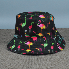 Flamingo Print Bucket Hat Sun Protection Hat