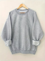 Women's Casual Solid Sweatshirt for Spring & Autumn
